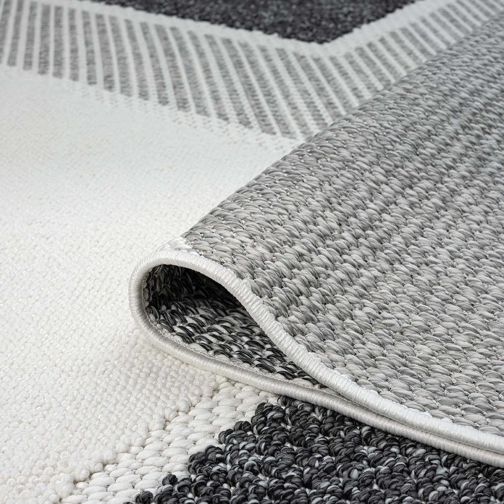 Dekorstudio Moderný koberec LINDO 8877 - sivý Rozmer koberca: 80x150cm