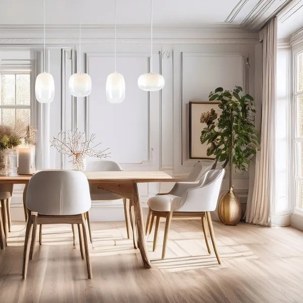 LED Luster na lanku VASO LED/15W/230V biela