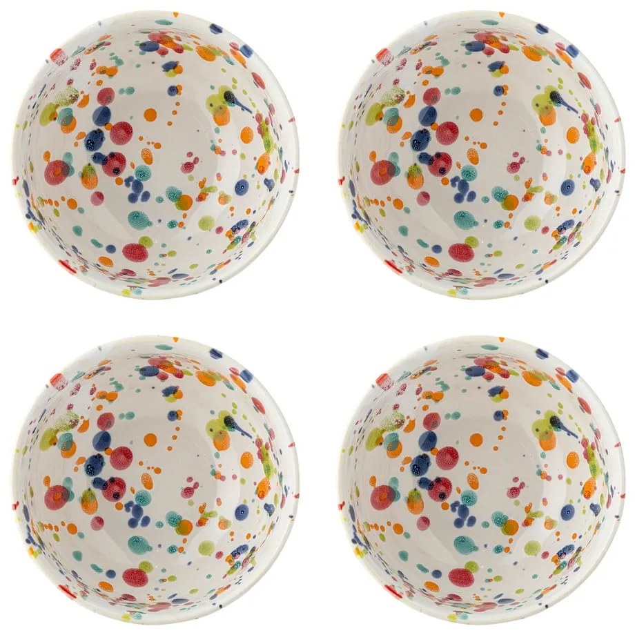 Krémové misky v súprave 4 ks z kameniny 300 ml Freckles – Bloomingville