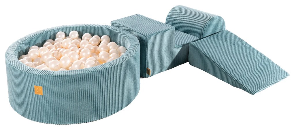 Bazénová zostava Corduroy Turquoise, 90x30 cm