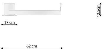 Stropné LED svietidlo Rio 55, 1x LED 30w, 3000k, b