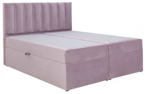 Čalúnená posteľ boxspring 180x200 SAMANTA - modrozelená