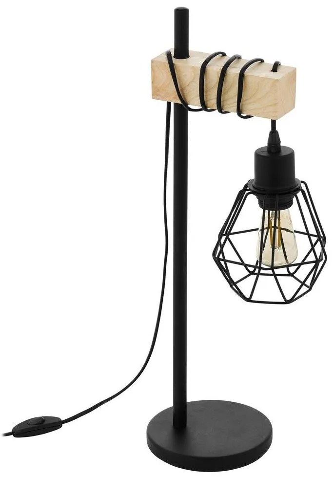 Eglo 43136 - Stolná lampa TOWNSHEND 1xE27/60W/230V