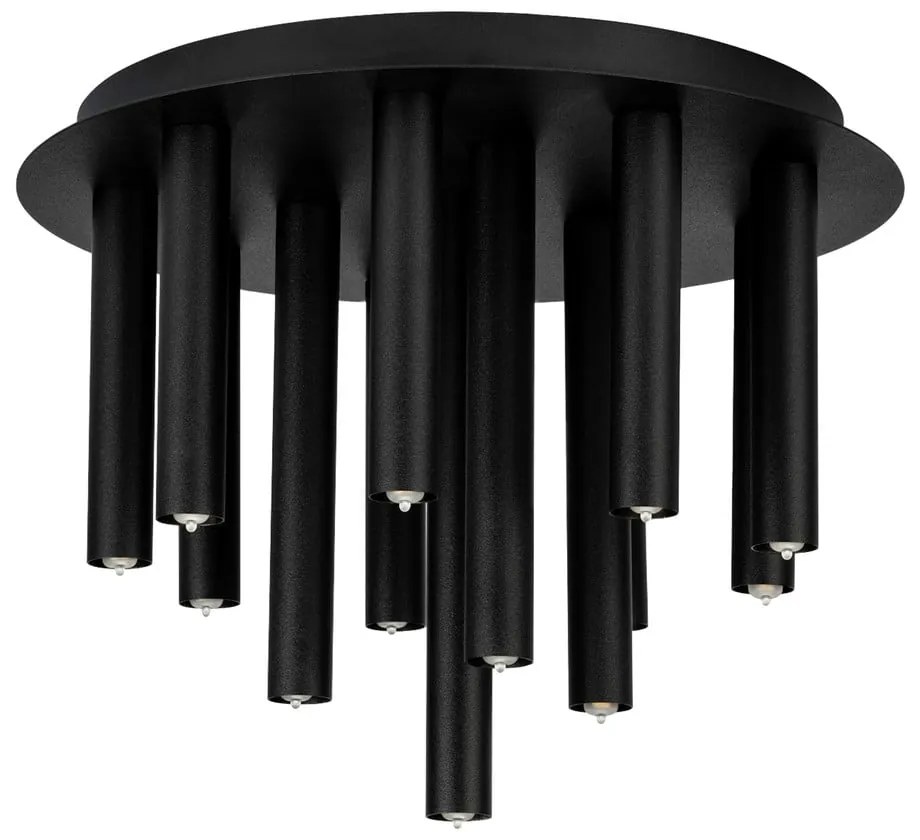 Čierne stropné svietidlo s kovovým tienidlom 34x34 cm Gocce - Markslöjd