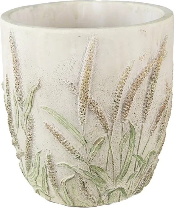 Cementový obal na kvetináč s skorocelom Plantain L - Ø20*20 cm