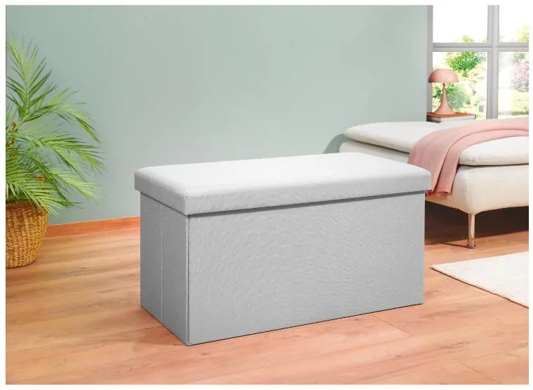 Livarno home Lavica s úložným priestorom (bledosivá)  (100393705)