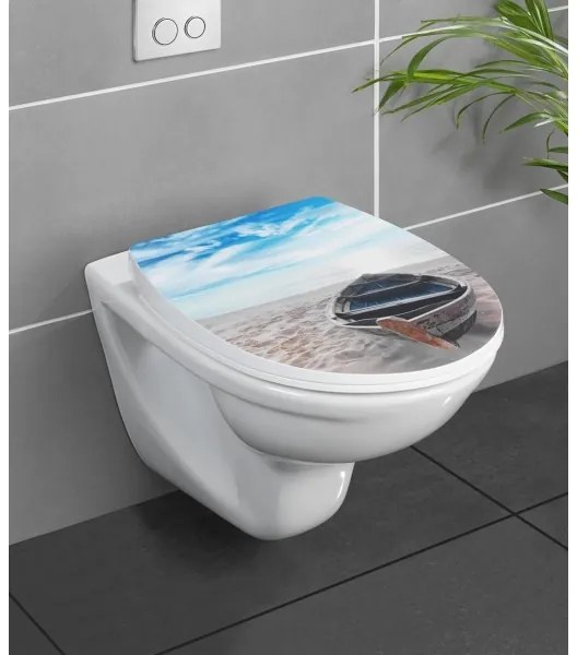 WENKO 23532100-WC sedátko, nosnosť 300/350 kg, 36,5 x 45 cm, pestrofarebné/strieborné