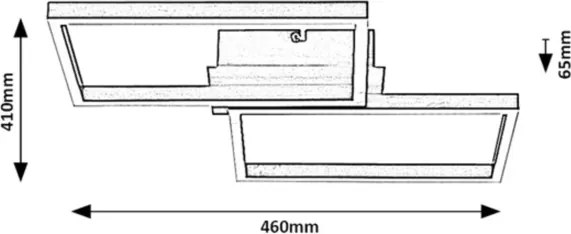 Rabalux 71032 - LED RGB Stmievateľné stropné svietidlo LUDANO LED/40W/230V + DO