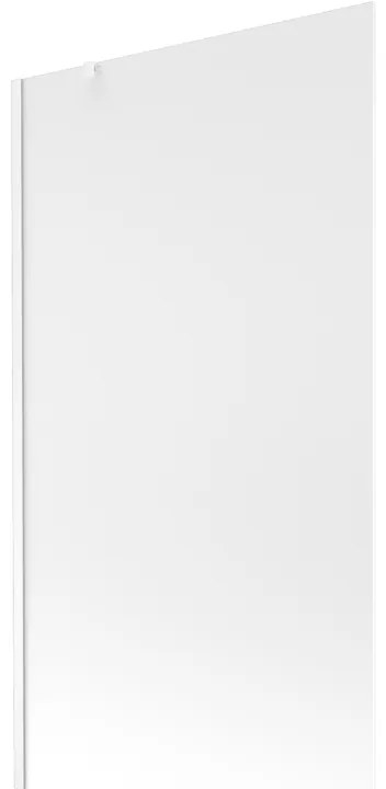Mexen Next, vaňová zástena 1-krídlová 100 x 150 cm, fixné krídlo, 6 mm námraza sklo, biely profil, 895-100-000-00-30-20