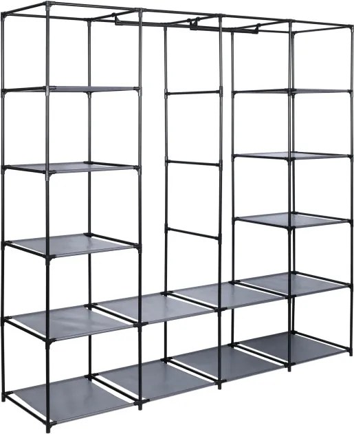 Šatníková skriňa OLENA sivá