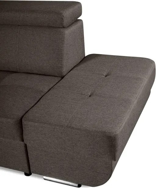 Sedacia súprava Logan, pravá, hnedá (malmo 26)