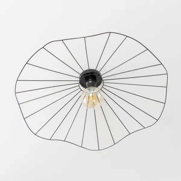 Brilagi - LED prisadený luster CERIA WIRE 1xE27/40W/230V priemer 80 cm čierna