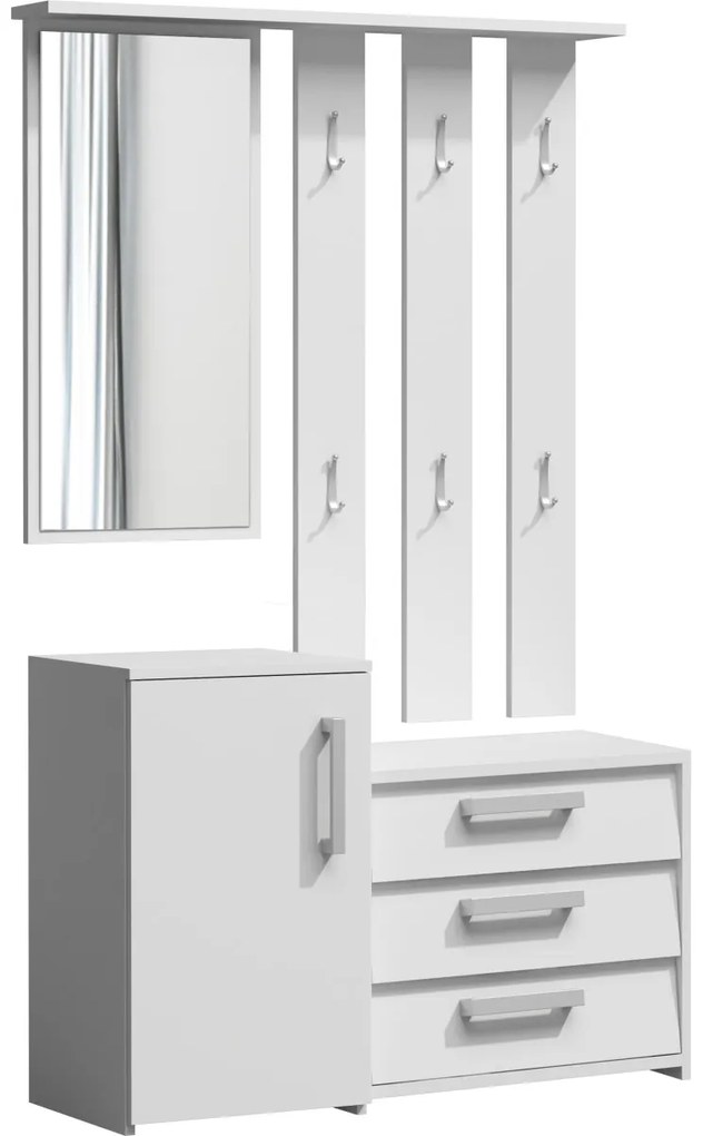 Shoptop Predsieňová stena PARIS biela