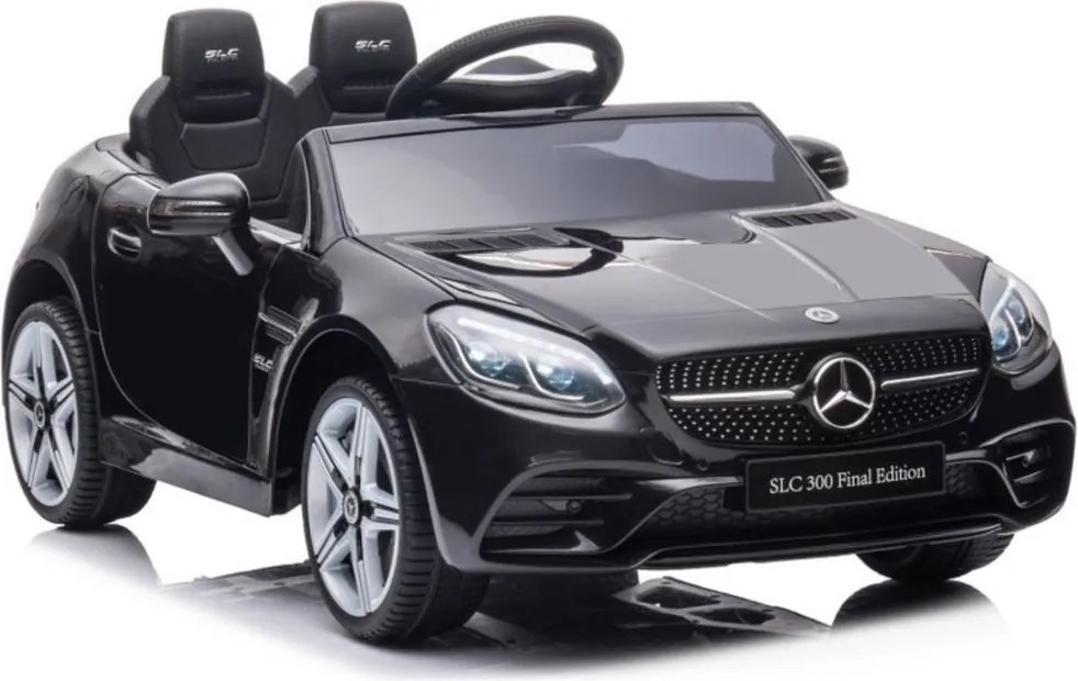 LEAN CARS Elektrické autíčko Mercedes SLC 300 LED MP3 čierne