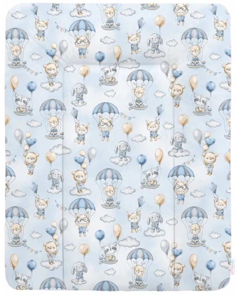 BabiM Mäkká prebaľovacia podložka 50x70 Farba: modrá-slon
