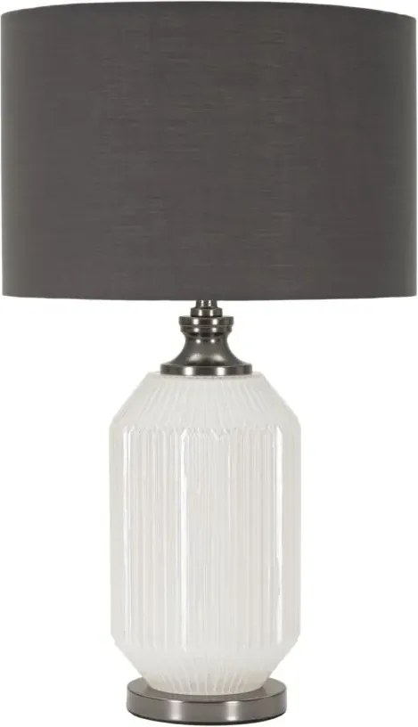Stolná lampa Brighty 65 cm šedo-biela