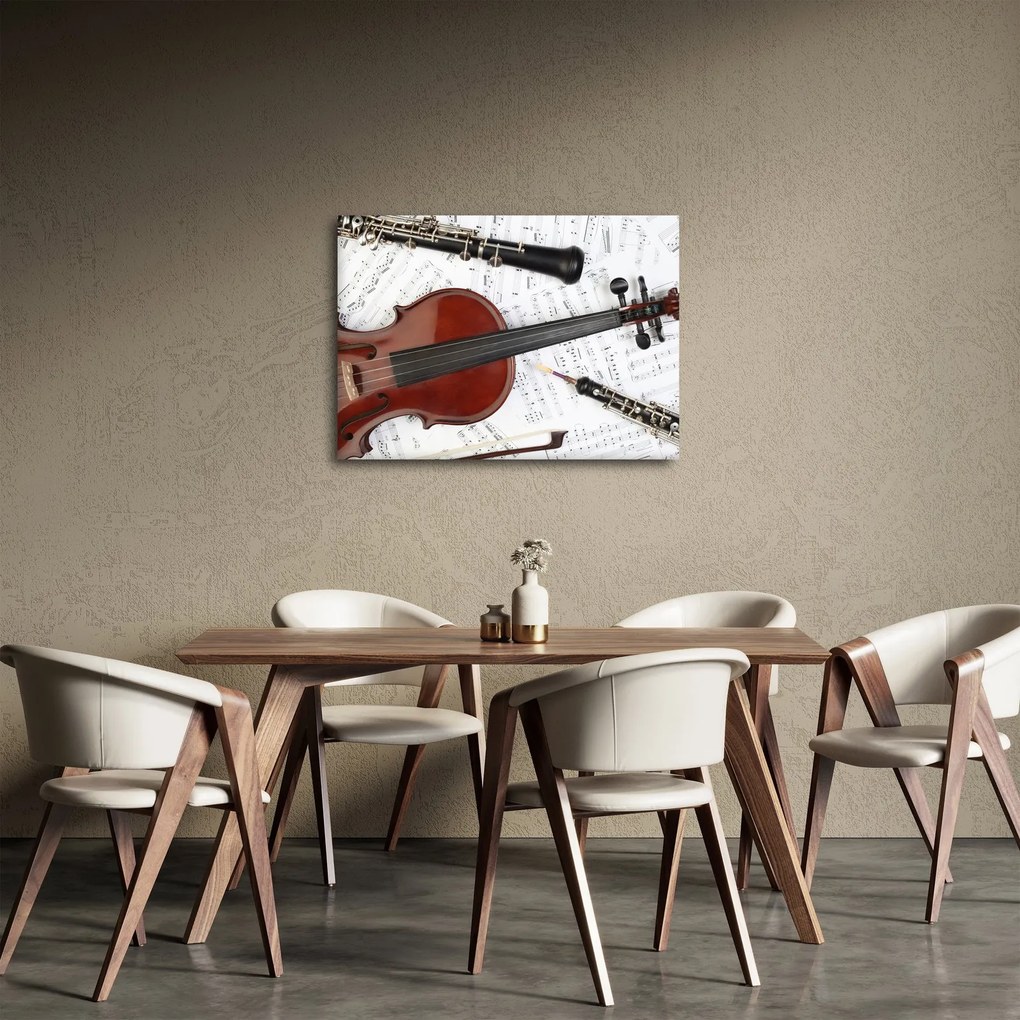 Obraz - Hudobné nástroje (70x50 cm)