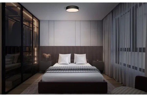 Osram - Stropné svietidlo ORBIS PARIS 3xE27/25W/230V priemer 48 cm čierne