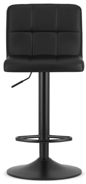Set dvoch barových stoličiek PROT - ekokoža / čierne (čierna noha) 2ks