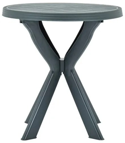 vidaXL Bistro stolík zelený priemer 70 cm plast-