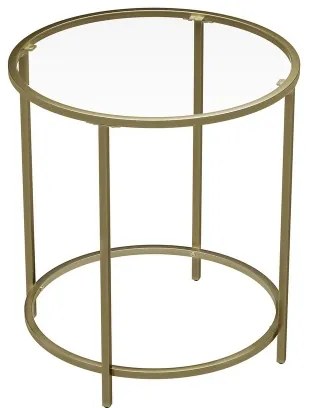 Odkladací stolík LYRA zlatý