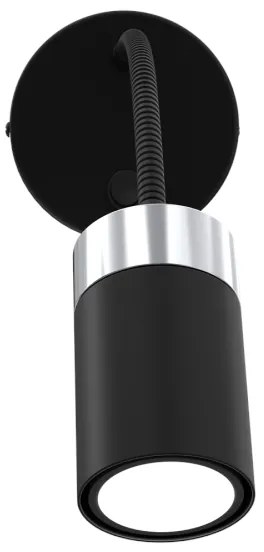 Flexibilná lampička JOKER 1xGU10/8W/230V čierna/matný chróm