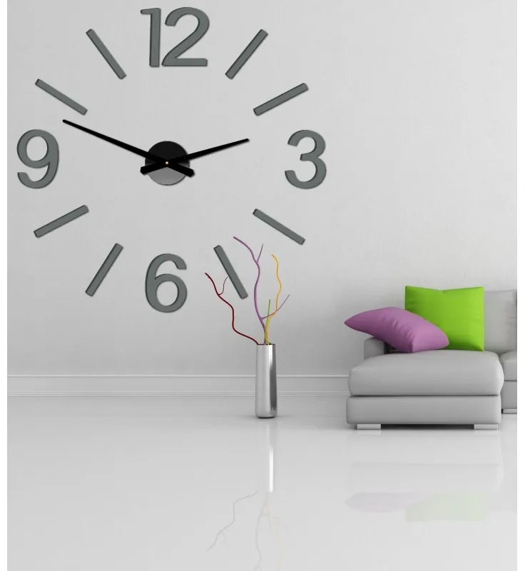 Moderné nalepovacie nástenné hodiny | 3D hodiny X0067-Wall clock 2D HEU+