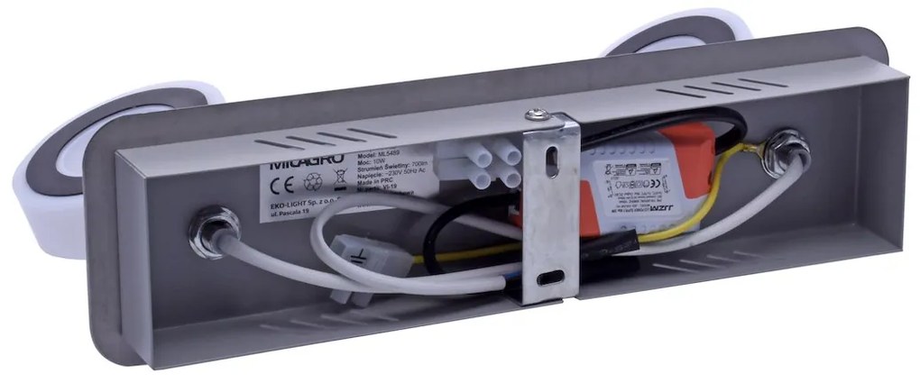 EUlight Bodové LED svietidlo Sole, 2x LED 10w, 4000k, ch/b