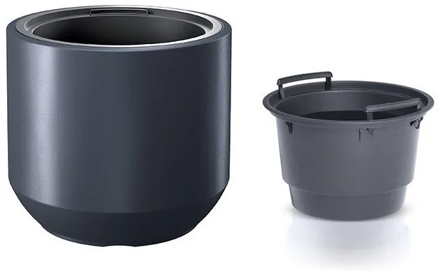 Kvetináč s vkladom HEOSO antracit