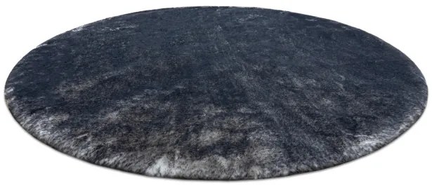 Koberec LAPIN Shaggy slonia kosť/čierny protišmykový kruh