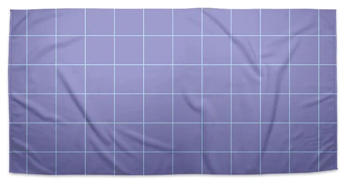 Sablio Uterák Štvorcový vzor fialovej - 30x50 cm