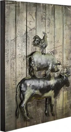 Kovový obraz na dreve 60x80 G160714