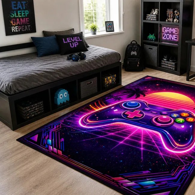 Protišmykový herný koberec Retro Pad