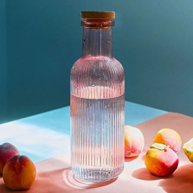 Karafa NATIA ružová s korkom 890982 1L