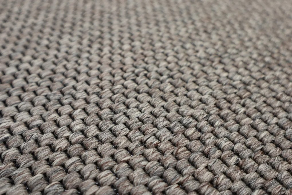 Vopi koberce Kusový koberec Nature tmavo béžový okrúhly - 120x120 (priemer) kruh cm