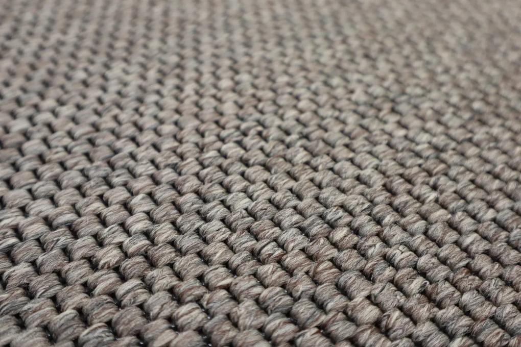 Vopi koberce Kusový koberec Nature tmavo béžový okrúhly - 160x160 (priemer) kruh cm