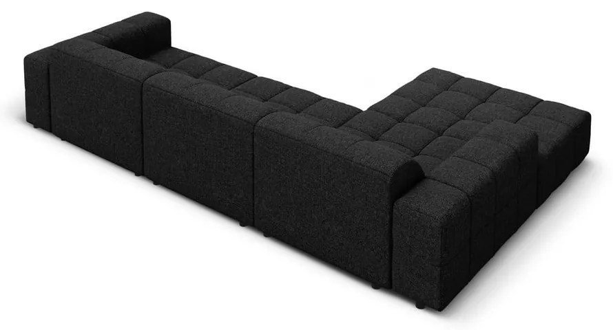 Antracitová rohová pohovka (ľavý roh) Chicago – Cosmopolitan Design