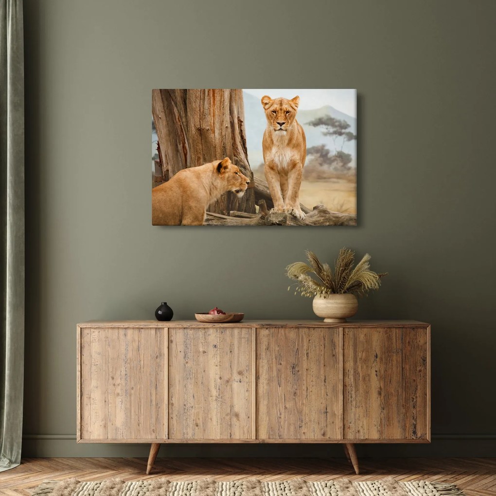 Obraz - dve levice (90x60 cm)