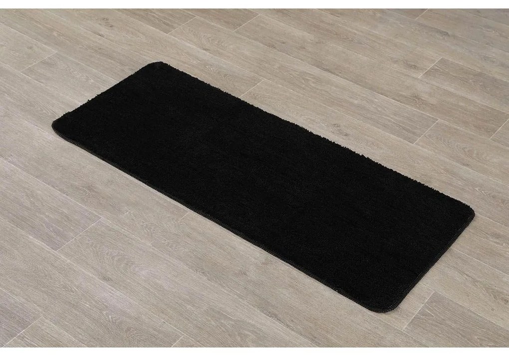 TENDANCE Predložka do kúpeľne Marlet, 50x120 cm, čierna