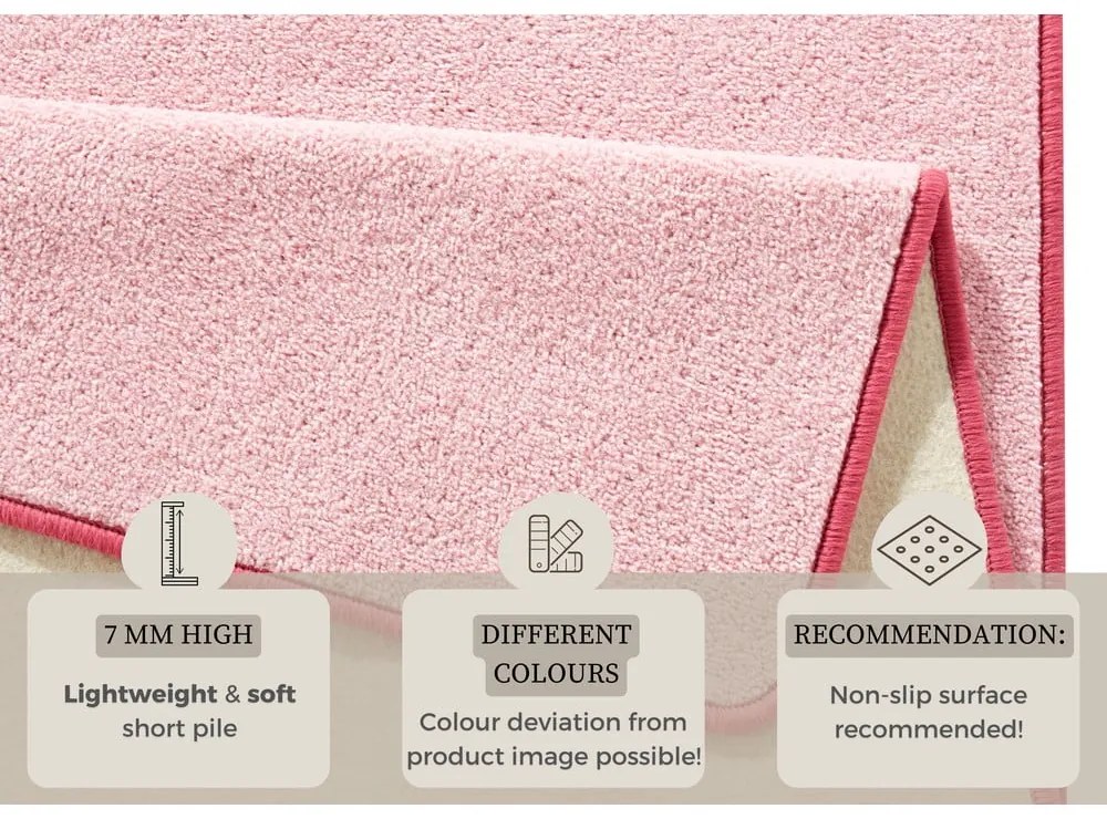 Svetloružový koberec 80x150 cm Fancy – Hanse Home