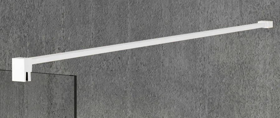 Erga Paris, sprchová zástena Walk-In 50x200 cm, 8mm sklo námraza, biely profil, ERG-V02-PARIS-050x200-FR-WH