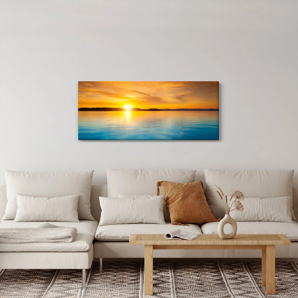 Obraz východu slnka (120x50 cm)