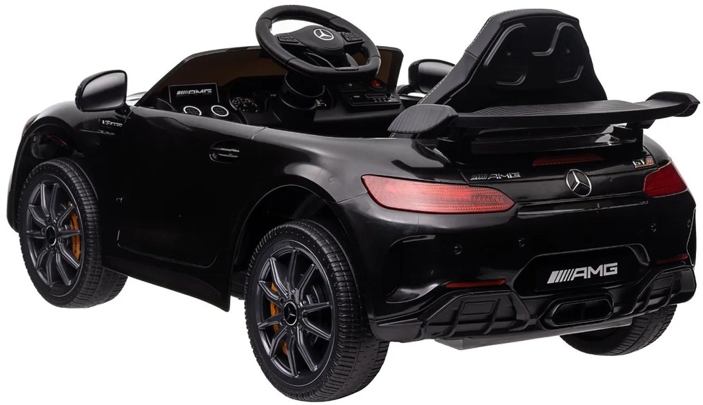 Detské elektrické autíčko na diaľkové ovládanie BestBerg BBCC-10B - Mercedes-Benz AMG GT R / od 3 rokov / nosnosť 25 kg / čierna