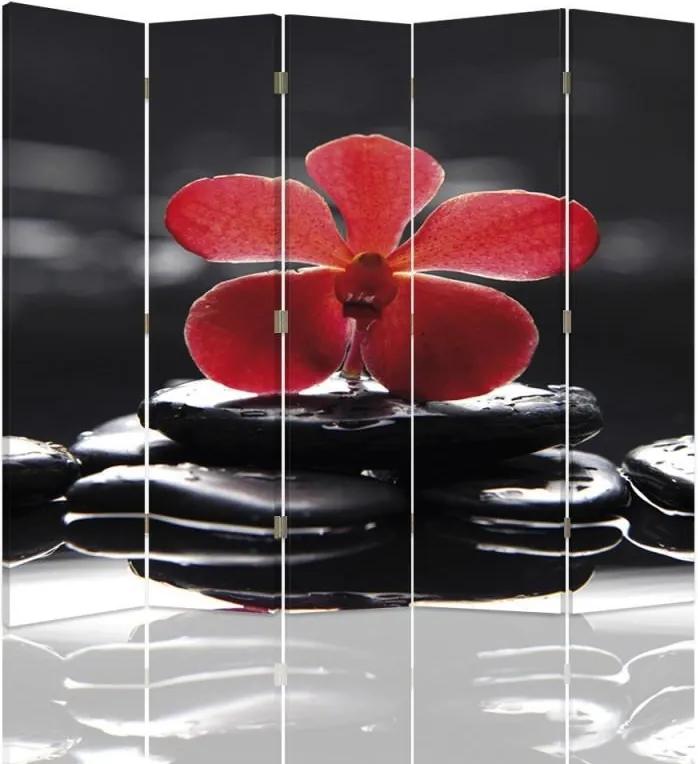 CARO Paraván - Zen | päťdielny | obojstranný 180x150 cm
