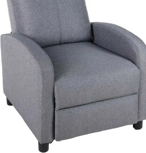 LuxuryForm DESIGN Televízne kreslo RUFO s polohovaním - sivé