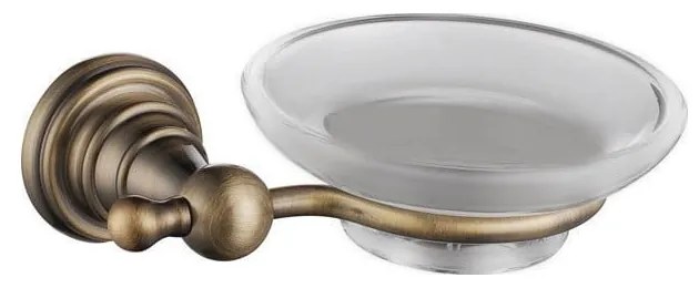 Nástenná mosadzná nádoba na mydlo Sapho Diamond