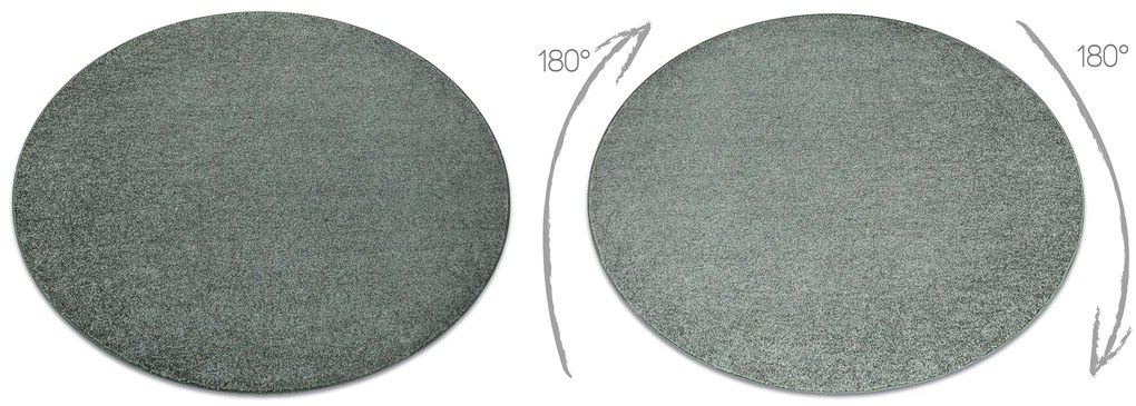 Okrúhly koberec INDUS 27 zelený, melanž