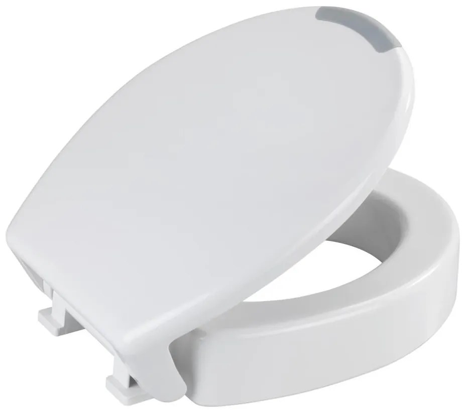 WENKO 25005100-WC sedadlo SECURA 37x44 cm biele/sivé