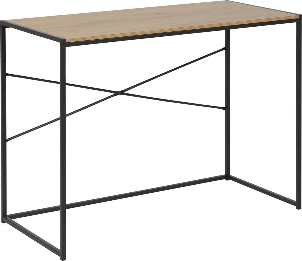 Bighome - Písací stôl SEAFORD 100 cm, svetlohnedá