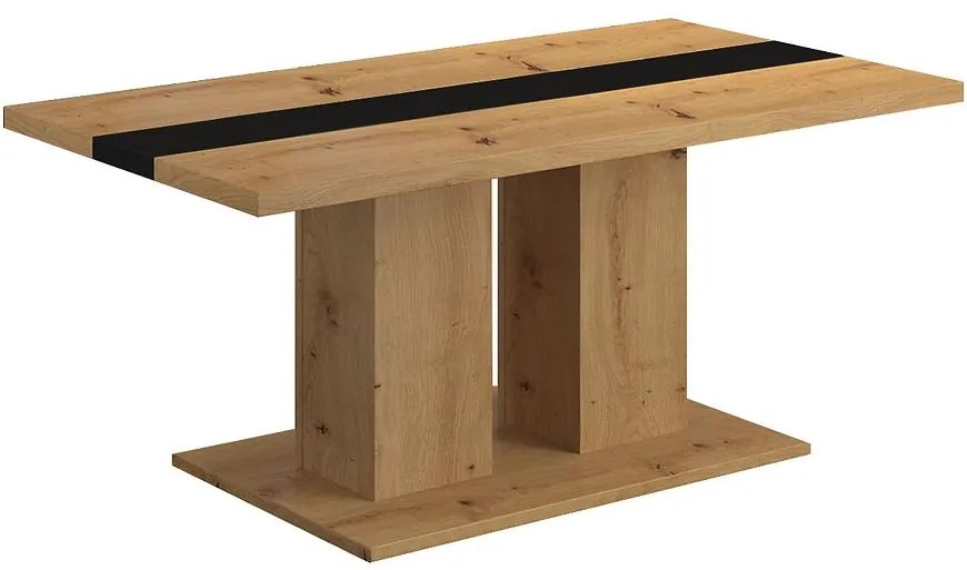 Konferenčný stolík Boston Dub Artisan/čierna